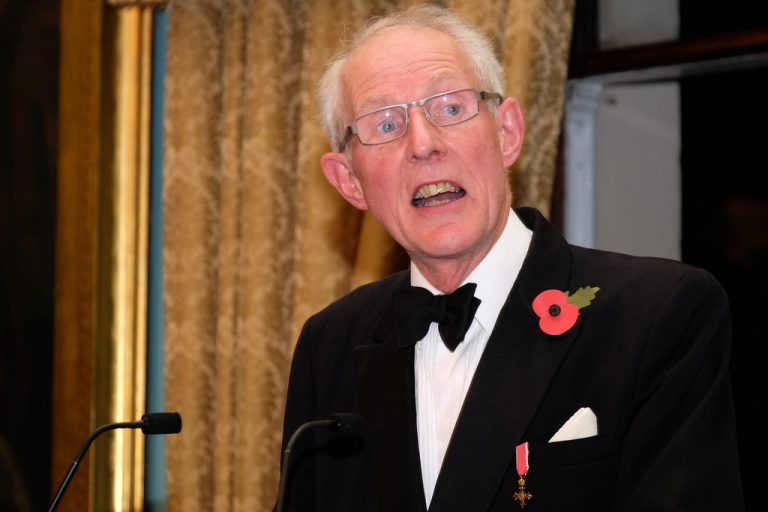 Julian Parker OBE announcing the Maritime Media Awards 2017