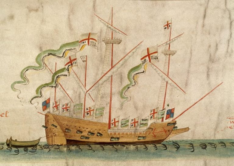 The galleass Anne Gallant, from the Anthony Roll
