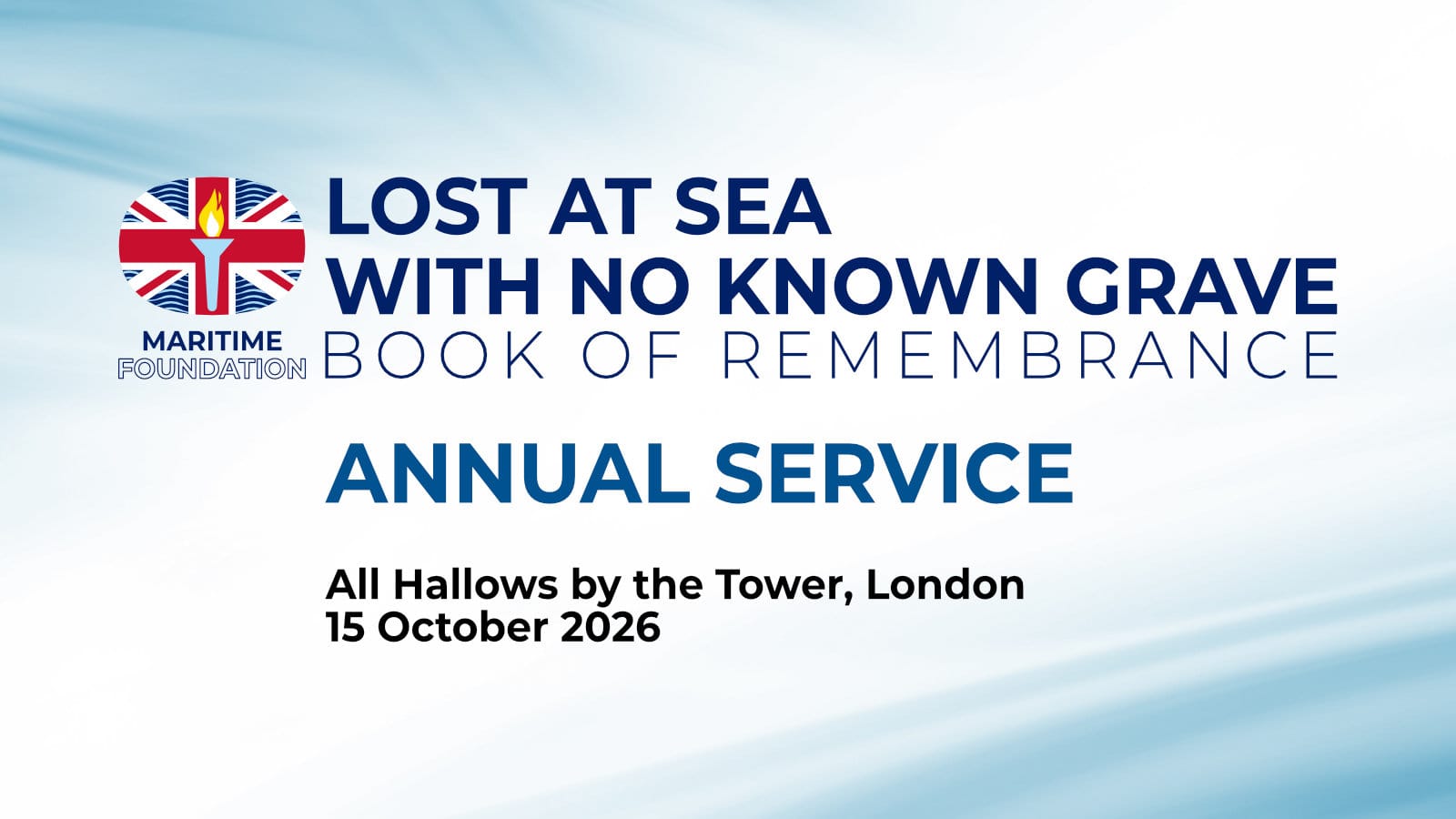 Lost at Sea with no Known Grave Annual Service 2026